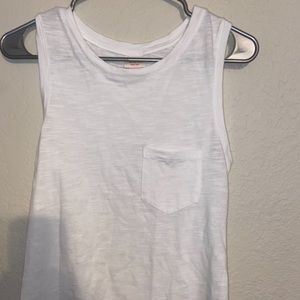 White tank with frocket
